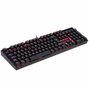 TECLADO MECANICO GAMER REDRAGON  MITRA PRETO SINGLE COLOR COM SWIRCH MARROM