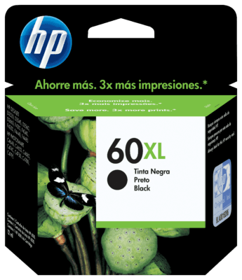 CARTUCHO HP 60XL PRETO