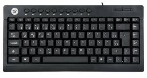 MINI TECLADO MULTIMIDIA BRIGHT PRETO USB 0505