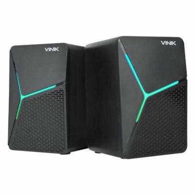 CAIXA DE SOM GAMER VINIK STAR 6W 2.0 LED RAINBOW - VSPKG6WST