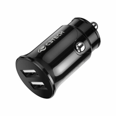 CARREG VEIC C/2 USB UCV-20BK C3TECH