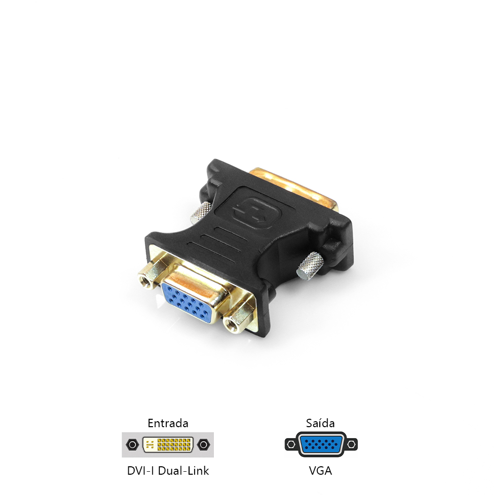 ADAPTADOR DVI P/ VGA  ADP-DVIVGA10BK