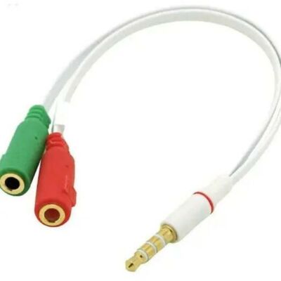 CABO P2 (M) / Y x P2 (F) - 20cm / 3,5mm