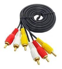 CABO AUDIO VIDEO RCA 3+3 1,5m DOURADO - LE-1013