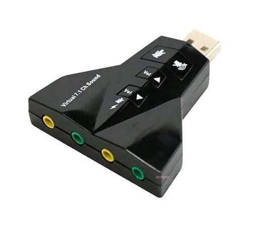 ADAPT. USB X AUDIO 7.1 / 3,5mm C/VOL.P/2 HEADSET