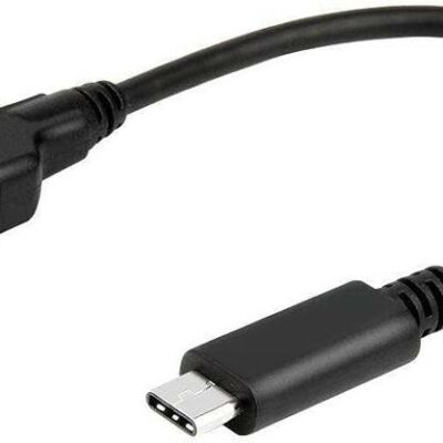 CABO USB (F) 3.0 / TIPO C - 10cm PRETO - OTG