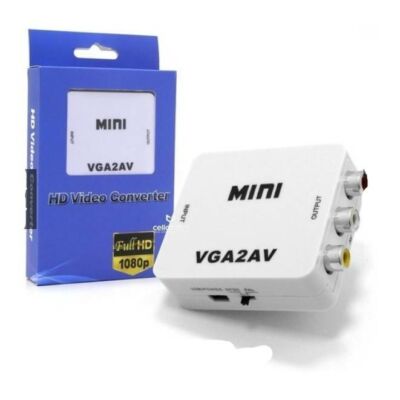 CONVERSOR VGA P/ 2AV (3RCA) 1080P - OCP 913