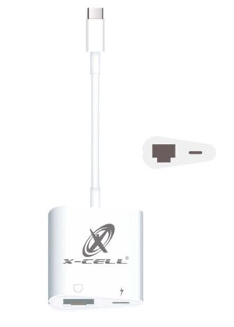 ADAPTADOR TYPE-C PARA RJ45 /TYPE-C X-CELL XC-ADP-54