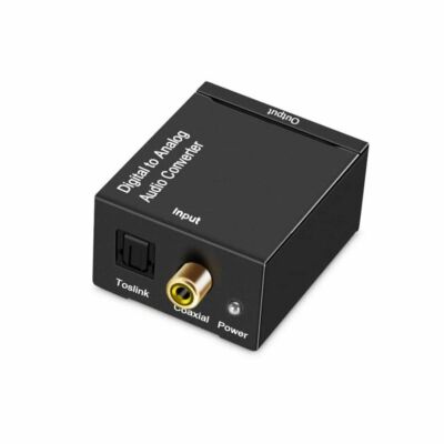 ADAPTADOR CONVERSOR AUDIO OPTICO P/ RCA ES-09